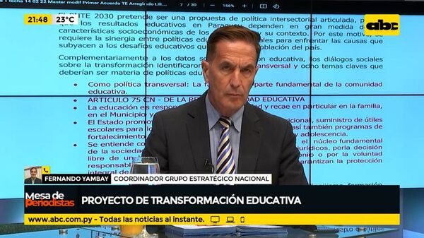 Cuestionan proyecto de transformación educativa - Mesa de Periodistas - ABC Color
