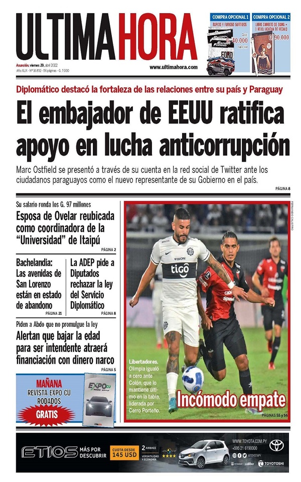Portadas de este viernes 29 de abril de 2022