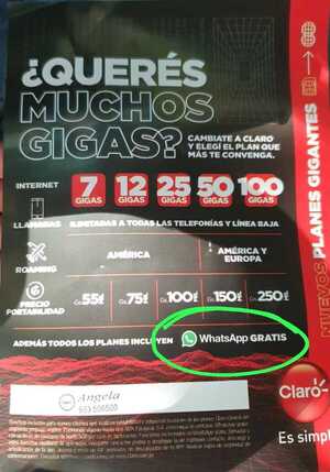 “WhatsApp gratis” de Claro es una mentira - La Clave