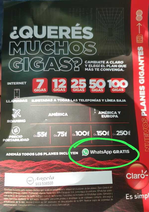 “WhatsApp gratis” de Claro es una mentira - La Clave
