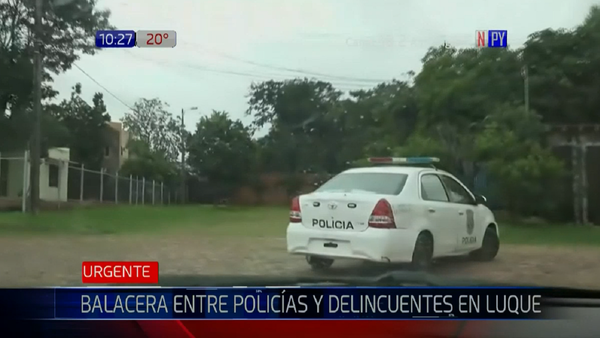 Policía herido tras enfrentamiento con delincuentes en Luque