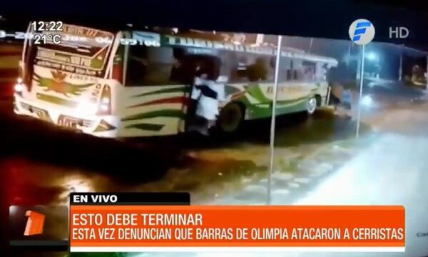Barras de Olimpia atacaron a cerristas | Telefuturo