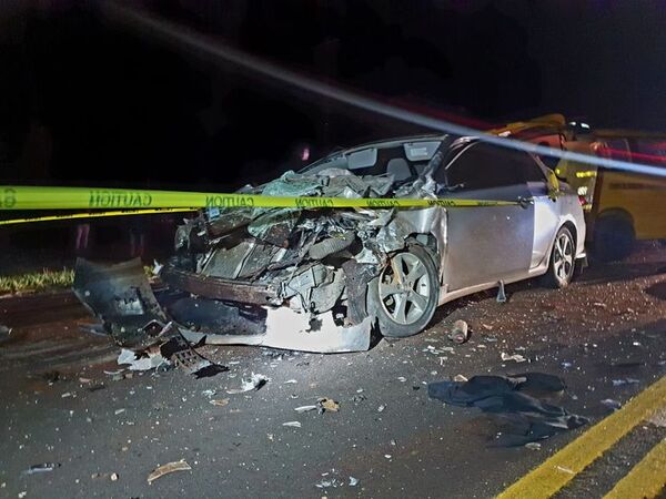 Cuádruple choque sobre la ruta PY03 deja un muerto y varios heridos - Nacionales - ABC Color