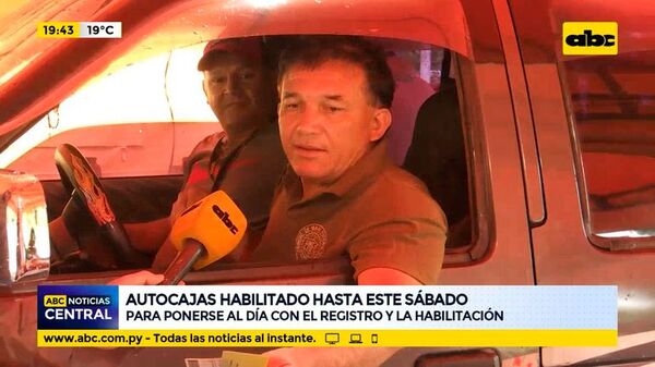 Autocajas habilitado hasta este sábado para ponerse al día con el registro y la habilitación - ABC Noticias - ABC Color