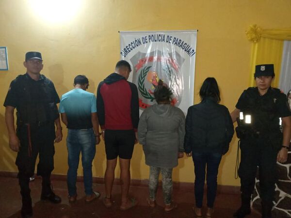 Yaguarón: Detienen a cuatro presuntos microtraficantes - Nacionales - ABC Color