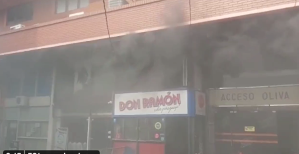 Diario HOY | Principio de incendio en el edificio de Asunción Super Centro