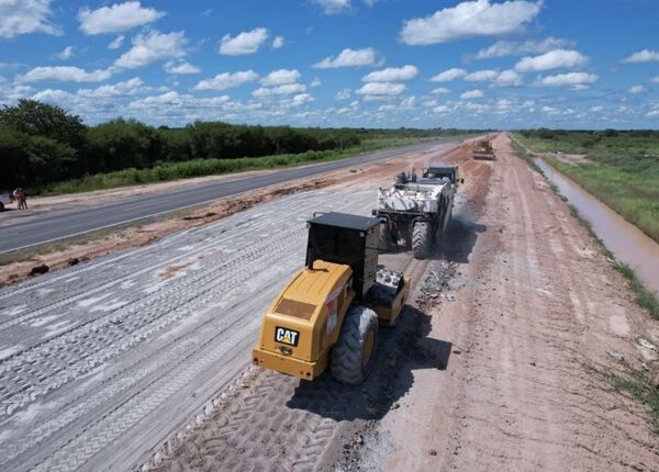 Ejecución de obras en la Transchaco promedia el 64% de avance - .::Agencia IP::.