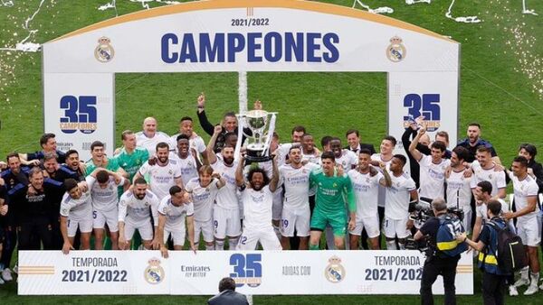 Real Madrid goleó al Espanyol y se consagró campeón de LaLiga