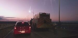 Reportan tránsito complicado en zona del puente Remanso - Nacionales - ABC Color