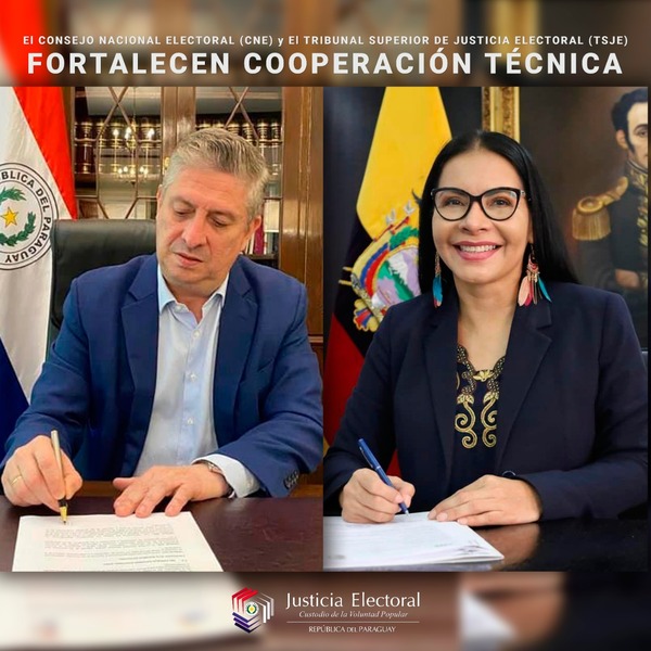 TSJE firmó convenio de cooperación técnica con CNE de Ecuador | 1000 Noticias