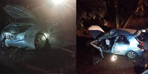 VEHÍCULO VOLCÓ Y TERMINÓ EN UNA CUNETA EN EDELIRA