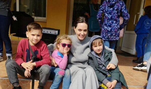 Angelina Jolie hizo una visita sorpresa a Ucrania