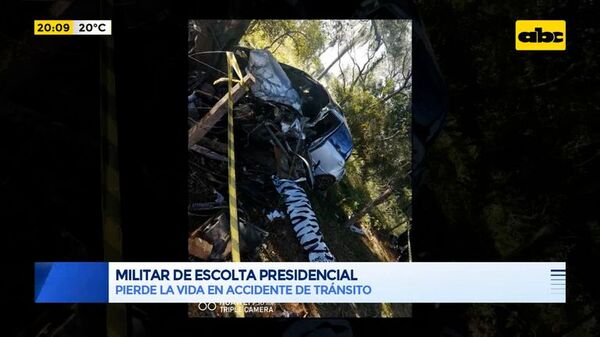 Escolta presidencial muere en accidente de tránsito - ABC Noticias - ABC Color