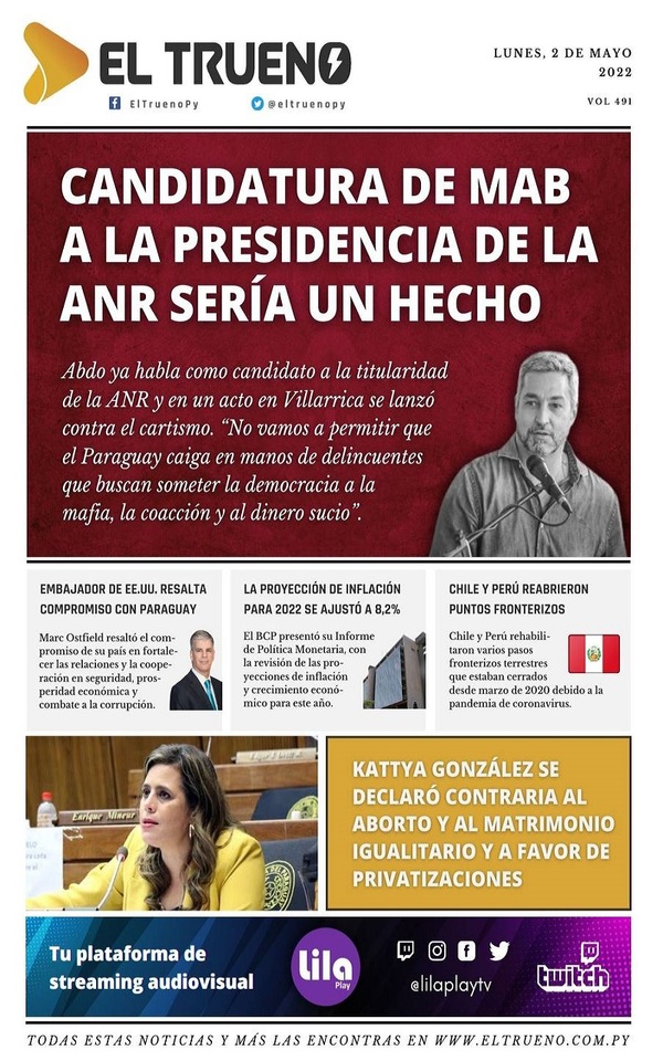Portadas de este martes 2 de mayo de 2022