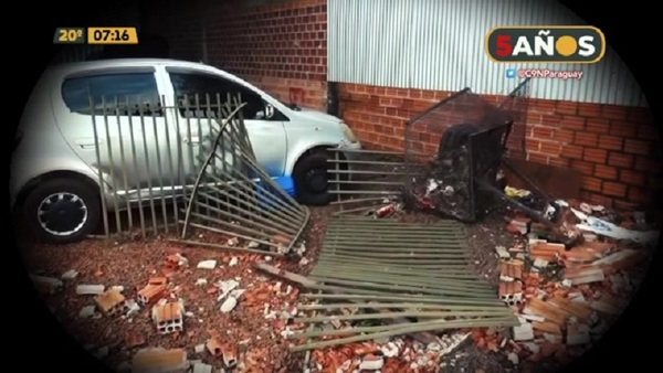 Santa Rita: Destrozos en taller mecánico - C9N