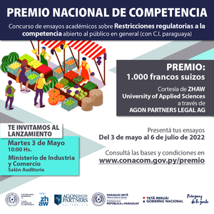 Este martes se lanzará el concurso para postular al Premio Nacional de Competencia 2022 - .::Agencia IP::.