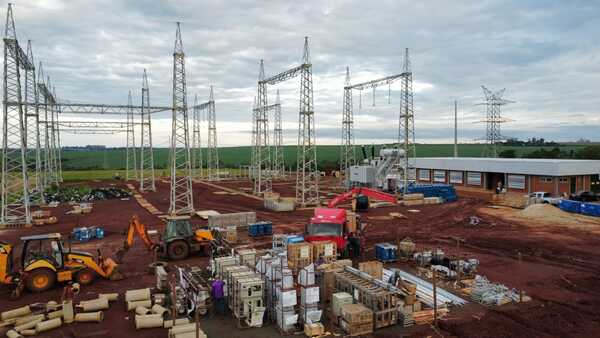 Amplio avance de las obras de la subestación Santa Rita - La Clave
