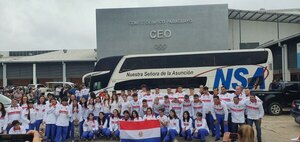 Partió otro contingente de atletas paraguayos a Rosario