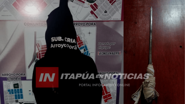 AGREDIÓ A SU MAMÁ Y SE RESISTIÓ AL ARRESTO CON UN ARMA BLANCA