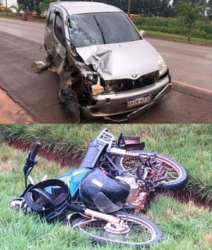 Motociclista fallece tras choque en Santa Rita