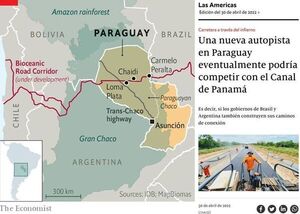 Medio británico resalta que la Bioceánica podría competir con el Canal de Panamá