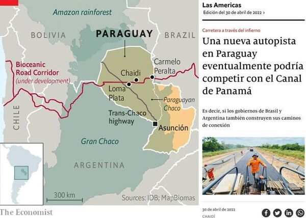 Medio británico resalta que la Bioceánica podría competir con el Canal de Panamá