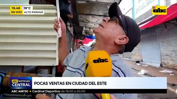 Pocas ventas en CDE durante el feriado del lunes - ABC Noticias - ABC Color