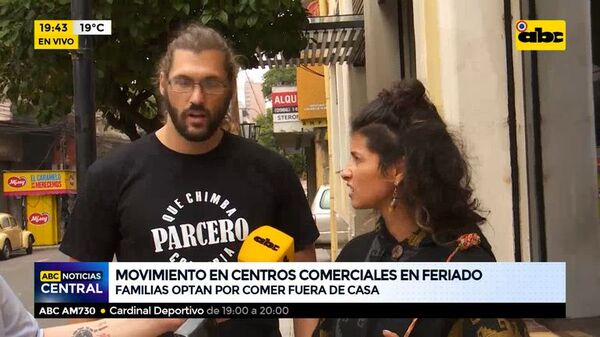 Interesante movimiento en polos comerciales, familias optan por comer fuera de casa - ABC Noticias - ABC Color