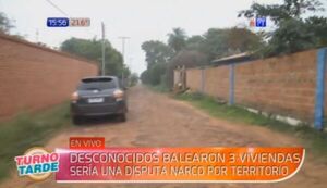 Disparan contra viviendas en Itauguá por aparente guerra por territorio narco