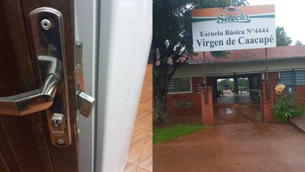 Delincuentes aprovechan feriado largo para prácticamente vaciar una escuela en Bella Vista