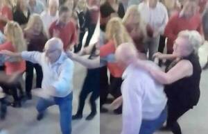 Crónica / [VIDEO] Pilló a su ména bailando con otra y lo sacó de la oreja