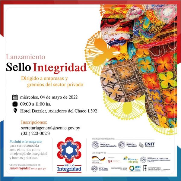 Invitan a empresas y gremios del sector privado para el lanzamiento del "Sello Integridad" - .::Agencia IP::.