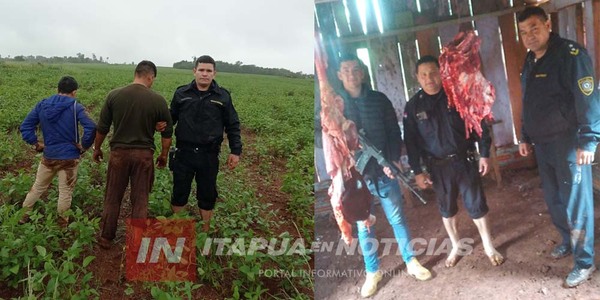 DOS DETENIDOS EN FLAGRANTE ABIGEATO