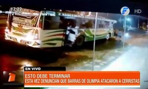 Barras de Olimpia atacaron a cerristas - PARAGUAYPE.COM