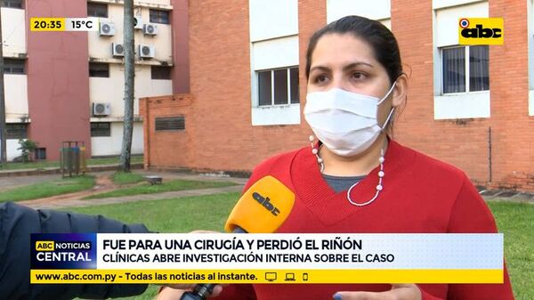 Fue para una cirugía y perdió el riñón, Clínicas abre investigación interna sobre el caso - ABC Noticias - ABC Color