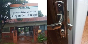 DENUNCIAN HURTO EN ESCUELA DE BELLA VISTA