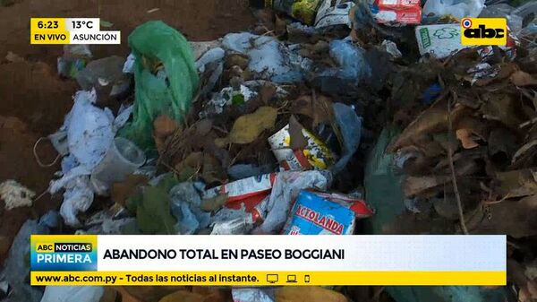 Abandono total en Paseo Boggiani - ABC Noticias - ABC Color