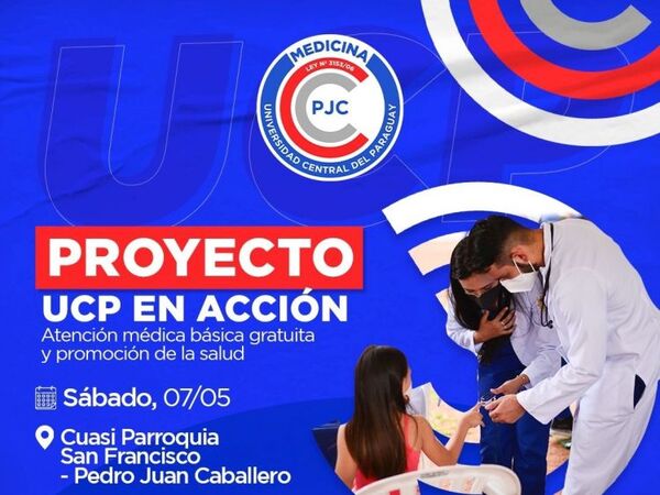 Proyecto UPC en Acción dará atención médica este sábado en PJC