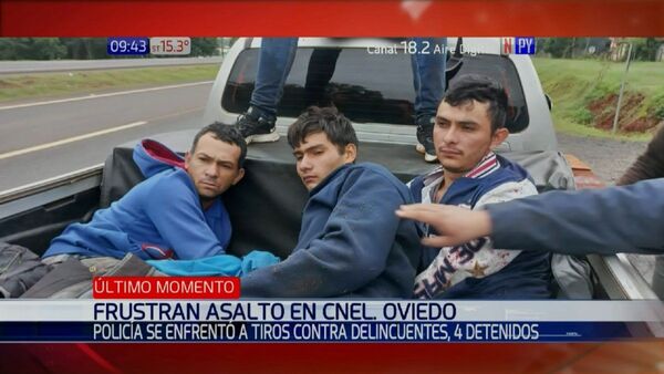 Cuatro primeros detenidos por el robo a camiones en Caaguazú