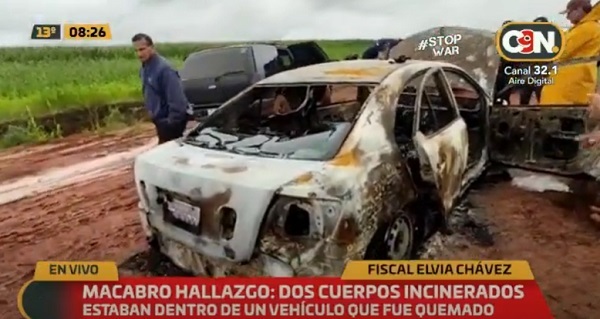 Confirman que joven pareja fue incinerada en vehículo