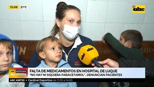 Falta de medicamentos en hospital de Luque - ABC Noticias - ABC Color