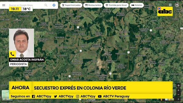 Secuestro exprés de un menor de edad en Colonia Río Verde - Nacionales - ABC Color