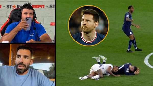 La reacción de Messi ante la levantada del Real Madrid contra el City en medio de la transmisión en vivo del Kun Agüero