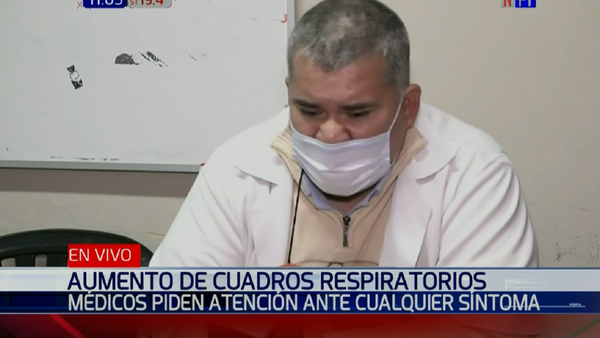 Reportan aumento de consultas por afecciones respiratorias