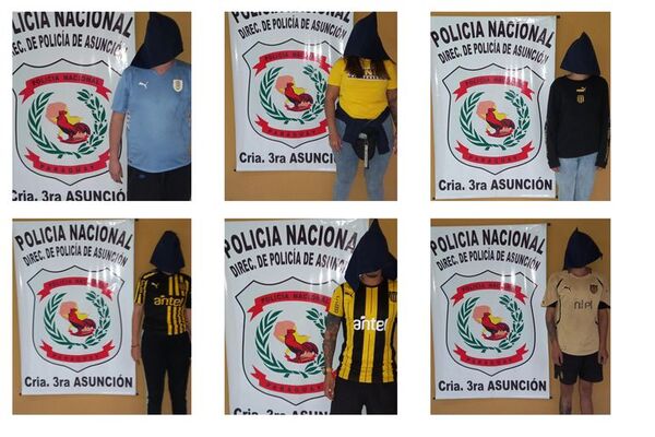 Seis hinchas de Peñarol fueron aprehendidos por denuncia de robo en el Mercado 4 - Nacionales - ABC Color