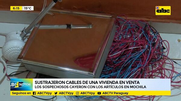 Delincuentes sustrajeron cables de una vivienda en venta - ABC Noticias - ABC Color