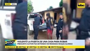 Un hombre violentó la puerta de una casa para robar - ABC Noticias - ABC Color