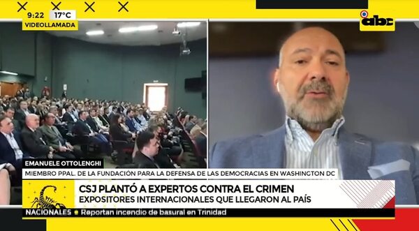 Invitados internacionales, sorprendidos por ausencia de la Corte Suprema de Justicia en foro sobre el crimen organizado - A La Gran 7-30 - ABC Color