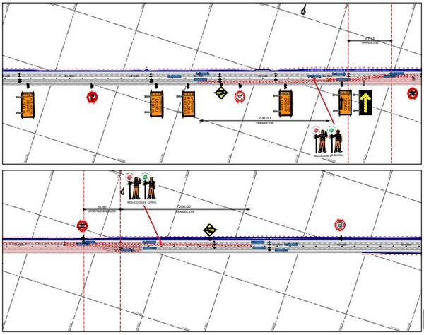 Diario HOY | Restablecen el tránsito a un carril en ambos sentidos en zona urbana de Ypacaraí