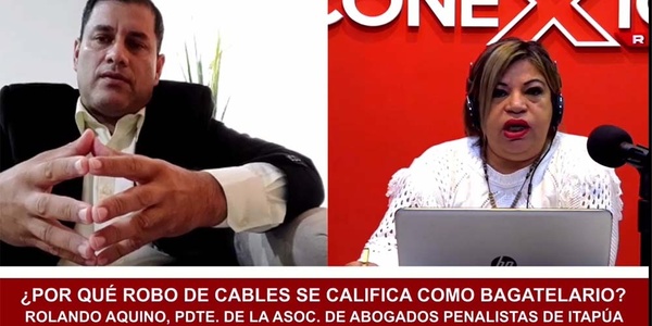 LOS LADRONES DE CABLES COMETEN HURTO AGRAVADO, NO BAGATELARIO, EXPLICA EL ABOG. ROLANDO AQUINO